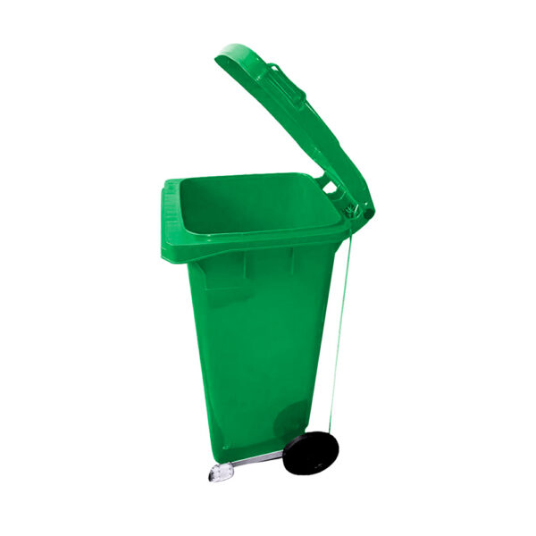 BASURERO 120LTS LUSTER VERDE OSCURO CON PEDAL LATERAL