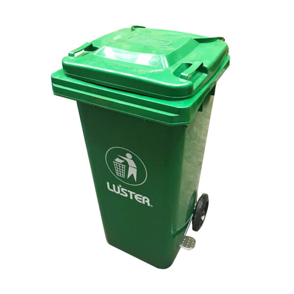 BASURERO 120LTS LUSTER VERDE OSCURO CON PEDAL LATERAL